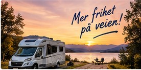 Bobil ved solnedgang